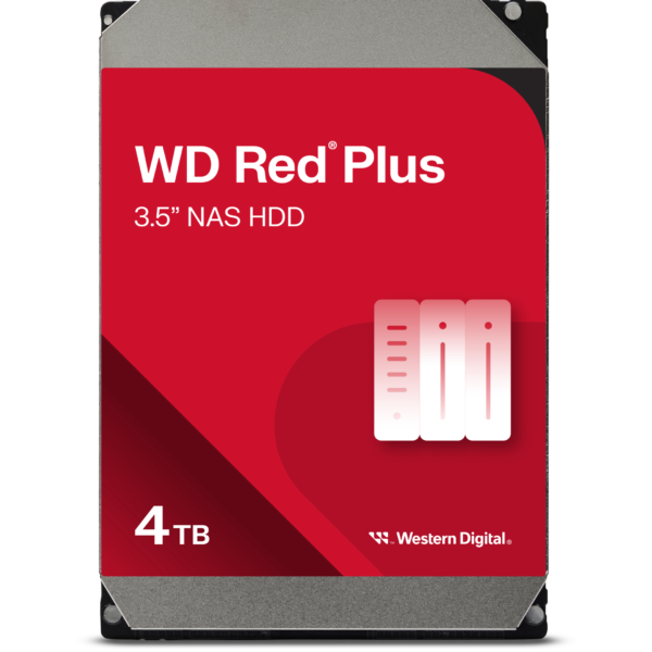 Western Digital NAS Grade RED Plus CMR 4/6/8TB CMR (HD-40EFPX/HD-60EFPX/HD-80EFPX) Warranty: 3years