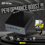 GMKtec NucBox K8 Plus 迷你電腦 - R7 8845HS, 32+1T, W11P, OCuLink 接口 (CS-GNBK8P+LB-PCNB)  #2年保養