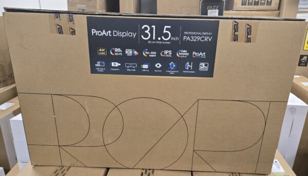 [開箱品] ASUS ProArt Display PA329CRV 專業顯示器 – 31.5 吋、IPS、4K UHD (3840 x 2160)、98% DCI-P3、色彩準確度 ΔE < 2、Calman 認證、USB-C PD 96W、VESA DisplayHDR 400、VESA MediaSync、人體工學支架、環保永續 (MO-AP329CR+LB-MON) SN:T6LMSB007801 #3年保用 #開箱品請保留單據及購買電郵