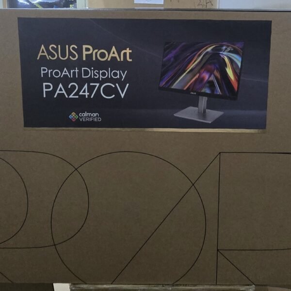 [開箱品] ASUS ProArt PA247CV 專業螢幕 – 23.8 吋、IPS、Full HD (1920 x 1080)、100% sRGB、100% Rec.709、色彩準確度 ΔE < 2、Calman Verified、USB-C、DisplayPort支援菊鍊組態、ProArt Preset、ProArt Palette、人體工學支架 (MO-AP247CV+LB-MON) SN:T7LMQS123500   #3年保用 #開箱品請保留單據及購買電郵