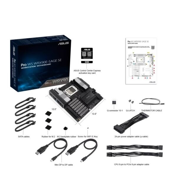 ASUS Pro WS WRX90E-SAGE SE E-ATX 主機板 (MB-BWX9SS)