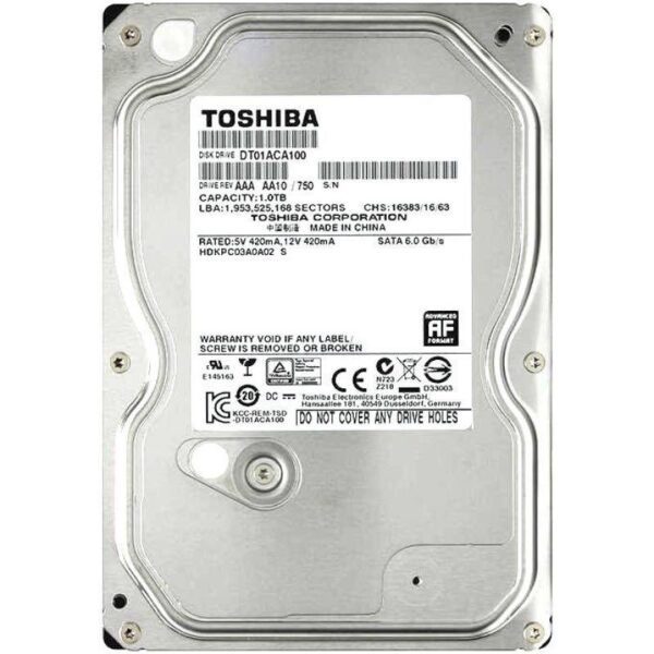TOSHIBA DT01ACA100 1TB 硬碟 2年保用 (HD-DT01AC1)