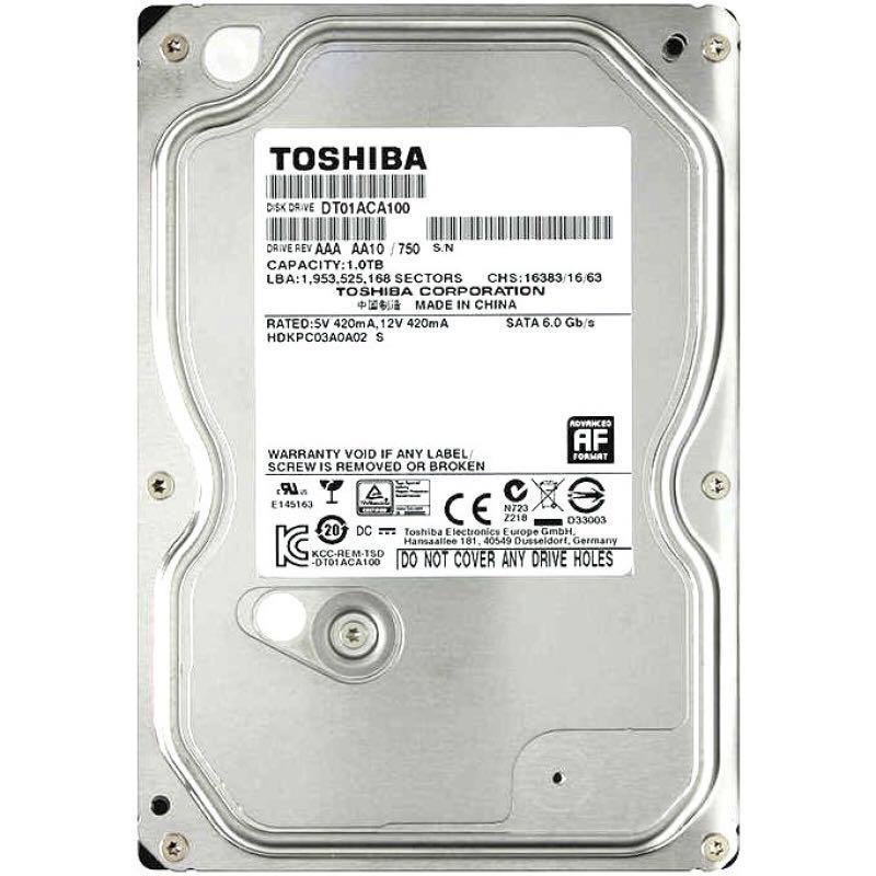 TOSHIBA DT01ACA100 1TB 硬碟 2年保用 (HD-DT01AC1)